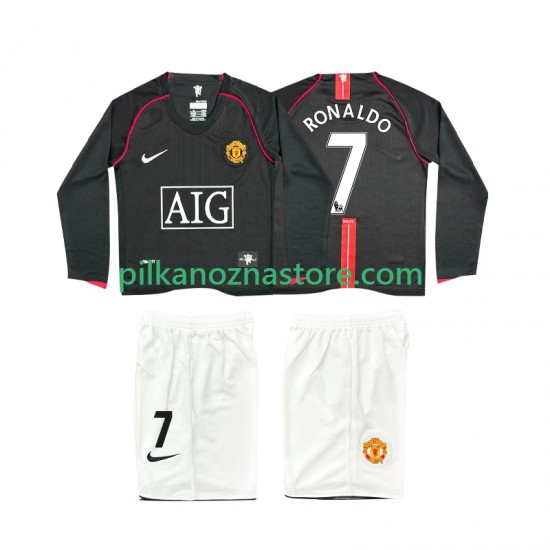 Manchester United dla Dzieci Ronaldo 7 2007 Retro Koszulka Wyjazdowy 2008 Długie Rękawy
