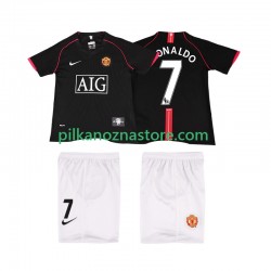 Manchester United dla Dzieci Ronaldo 7 2007 Retro Koszulka Wyjazdowy 2008 Krótkie Rękawy