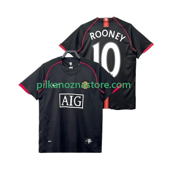 Manchester United Rooney 10 2007 Retro Koszulka Męska Wyjazdowy 2008 Krótkie Rękawy