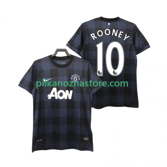 Manchester United Rooney 10 2013 2014 Retro Koszulka Męska Wyjazdowy Krótkie Rękawy