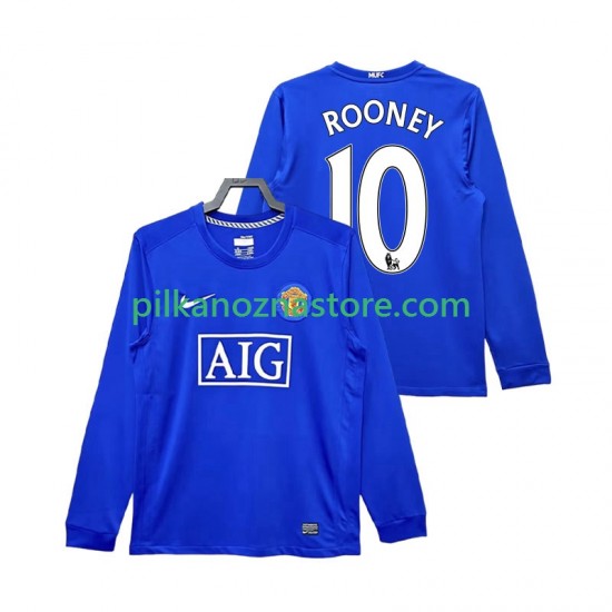 Manchester United Rooney 10 2009 Retro Koszulka Męska Trzeci 2008 Długie Rękawy