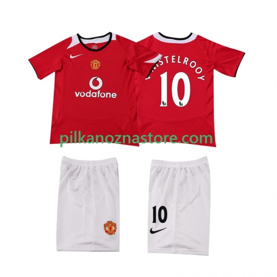 Manchester United dla Dzieci Ruud van Nistelrooy 2005 Retro Koszulka Domowy 2006 Krótkie Rękawy