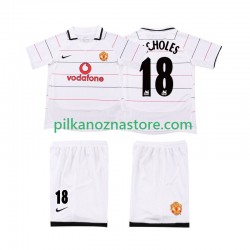Manchester United dla Dzieci SCHOLES 18 2003 Retro Koszulka Trzeci 2006 Krótkie Rękawy