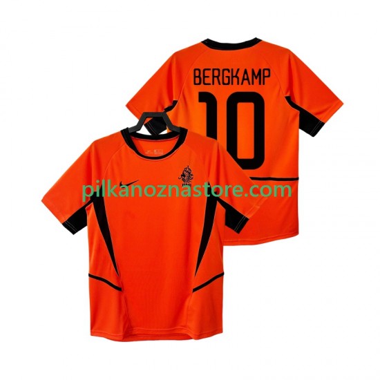 Holandia BERGKAMP 10 Retro Koszulka Męska Domowy 2002 Krótkie Rękawy