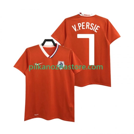 Holandia Robin van Persie 7 Retro Koszulka Męska Domowy 2008 Krótkie Rękawy