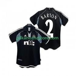 Newcastle United BARTON 2 2000 2001 Retro Koszulka Męska Wyjazdowy Krótkie Rękawy