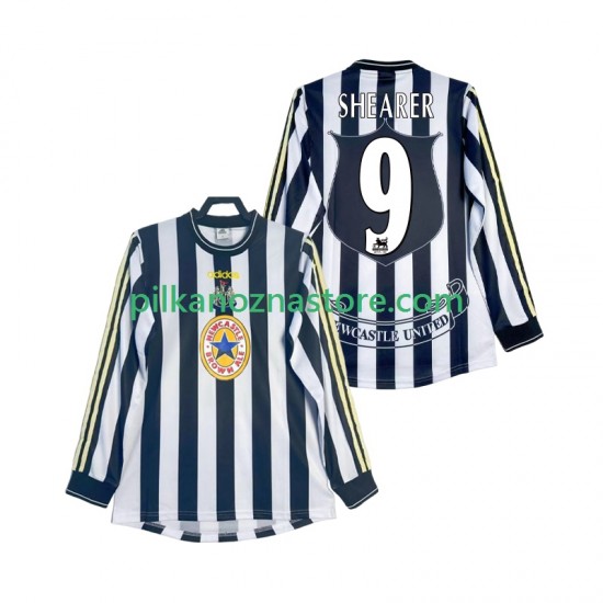 Newcastle United SHEARER 9 1997 Retro Koszulka Męska Domowy 1999 Długie Rękawy