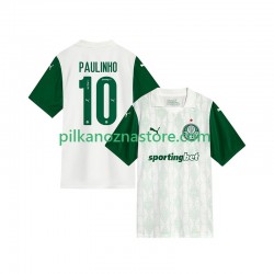 Palmeiras Paulinho 10 Koszulka Męska Wyjazdowy 2025-2026 Krótkie Rękawy