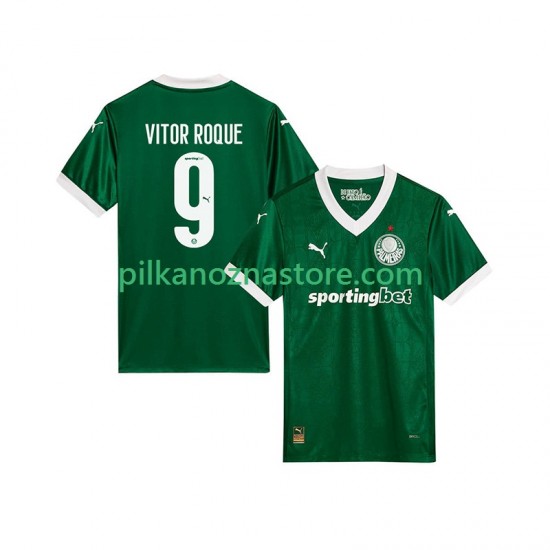 Palmeiras Vitor Roque 9 Koszulka Męska Domowy 2025-2026 Krótkie Rękawy