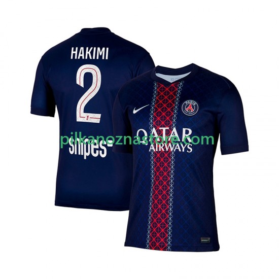 Paris Saint-Germain Hakimi 2 Koszulka Męska Domowy 2025-2026 Krótkie Rękawy