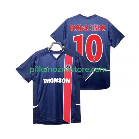 Paris Saint-Germain RONALDINHO 10 2003 Retro Koszulka Męska Domowy 2002 Krótkie Rękawy