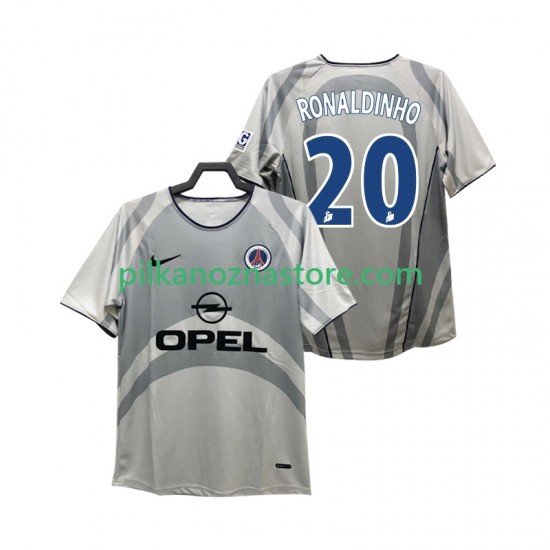 Paris Saint-Germain RONALDINHO 20 2001 Retro Koszulka Męska Wyjazdowy 2002 Krótkie Rękawy