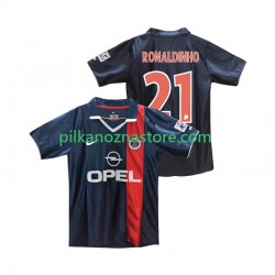 Paris Saint-Germain RONALDINHO 21 2001 Retro Koszulka Męska Domowy 2002 Krótkie Rękawy