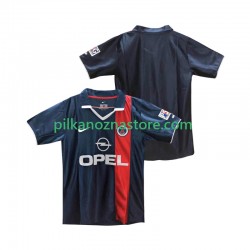 Paris Saint-Germain 2001 Retro Koszulka Męska Domowy 2002 Krótkie Rękawy