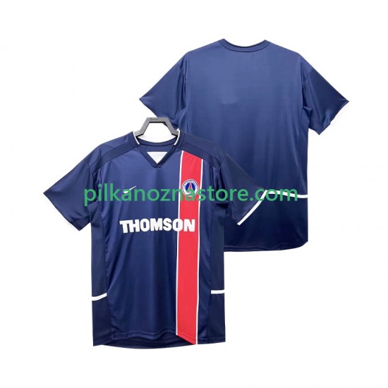 Paris Saint-Germain 2003 Retro Koszulka Męska Domowy 2002 Krótkie Rękawy