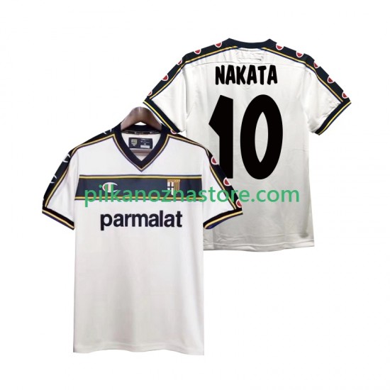 Parma NAKATA 10 2003 Retro Koszulka Męska Wyjazdowy 2002 Krótkie Rękawy