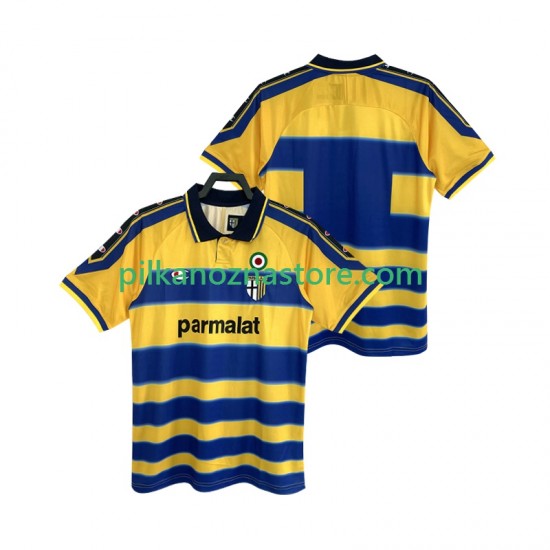 Parma 2000 Retro Koszulka Męska Domowy 1999 Krótkie Rękawy