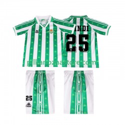 Real Betis dla Dzieci FINIDI 25 1996 1997 Retro Koszulka Domowy Krótkie Rękawy