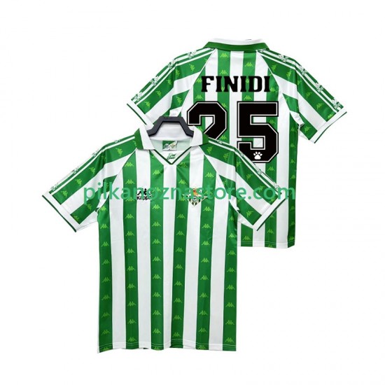 Real Betis FINIDI 25 1996 1997 Retro Koszulka Męska Domowy Krótkie Rękawy