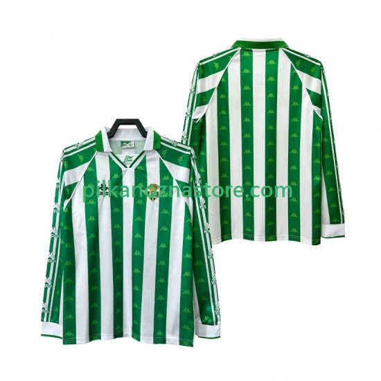 Real Betis 1996 1997 Retro Koszulka Męska Domowy Długie Rękawy