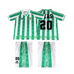 Real Betis dla Dzieci Tomas Olias 20 1996 1997 Retro Koszulka Domowy Krótkie Rękawy