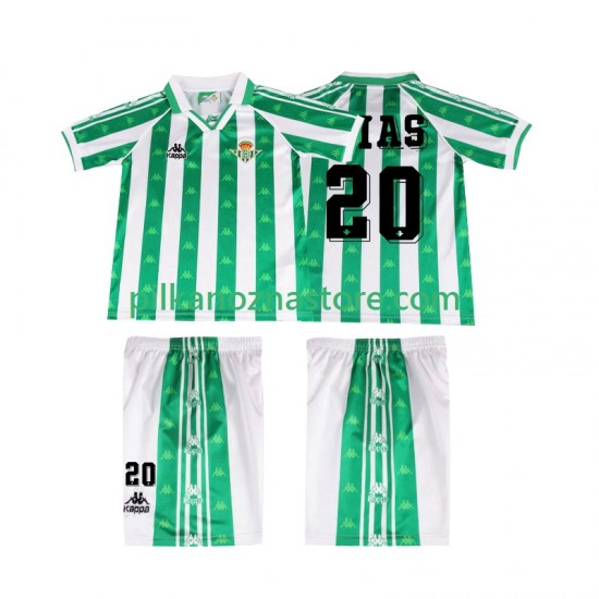 Real Betis dla Dzieci Tomas Olias 20 1996 1997 Retro Koszulka Domowy Krótkie Rękawy