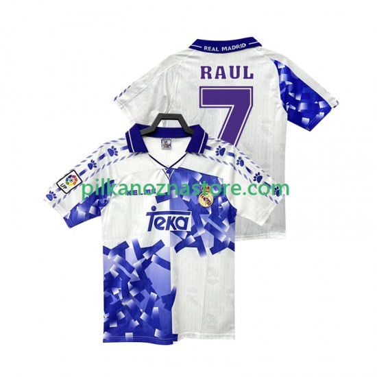 Real Madryt RAUL 7 1996 1997 Retro Koszulka Męska Trzeci Krótkie Rękawy