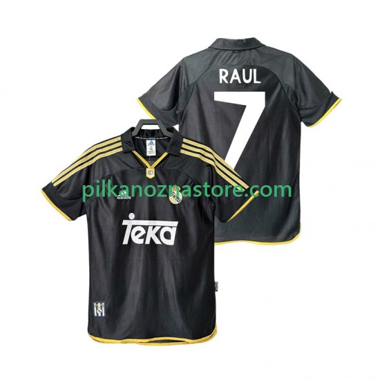 Real Madryt Raul 7 2001 Retro Koszulka Męska Wyjazdowy 1999 Krótkie Rękawy