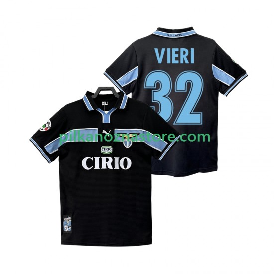 SS Lazio VIERI 32 Retro Koszulka Męska Wyjazdowy 1998 1999 Krótkie Rękawy