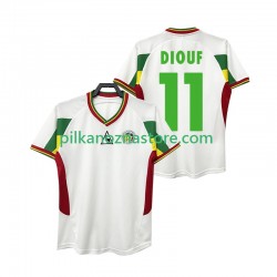Senegal DIOUF 11 Retro Koszulka Męska Domowy 2002 Krótkie Rękawy