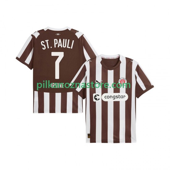 St. Pauli Jackson Irvine 7 Koszulka Męska Domowy 2025-2026 Krótkie Rękawy