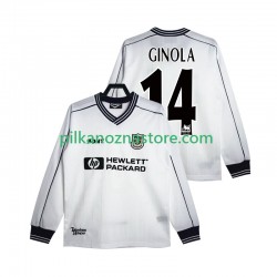 Tottenham Hotspur GINOLA 14 1997 Retro Koszulka Męska Domowy 1999 Długie Rękawy