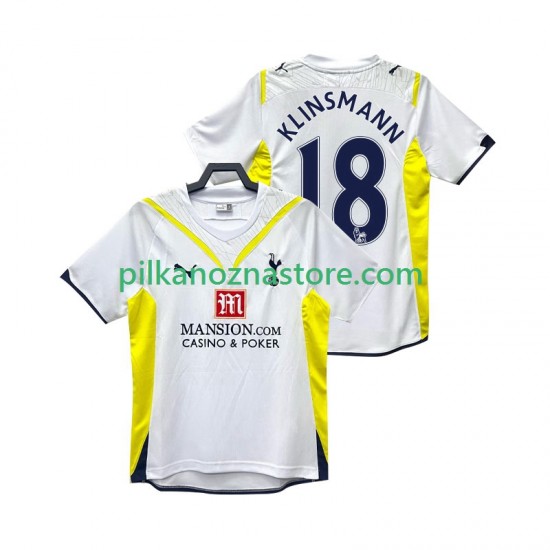 Tottenham Hotspur KLINSMANN 18 2009 Retro Koszulka Męska Domowy 2010 Krótkie Rękawy