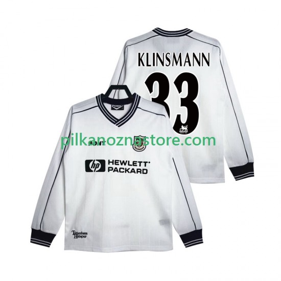 Tottenham Hotspur KLINSMANN 33 1997 Retro Koszulka Męska Domowy 1999 Długie Rękawy