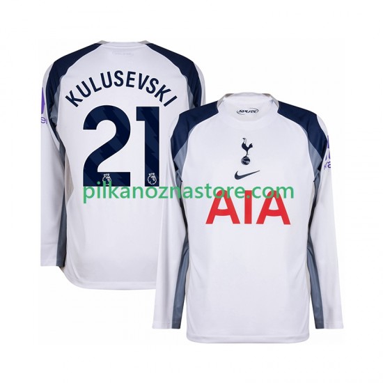 Tottenham Hotspur Kulusevski 21 Koszulka Męska Domowy 2025-2026 Długie Rękawy