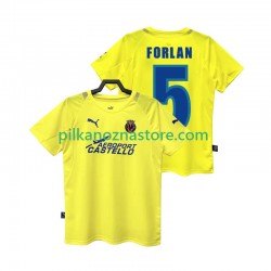 Villarreal CF FORLAN 5 2005 Retro Koszulka Męska Domowy 2006 Krótkie Rękawy