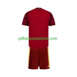 AS Roma dla Dzieci Koszulka Domowy 2026-2027 Krótkie Rękawy