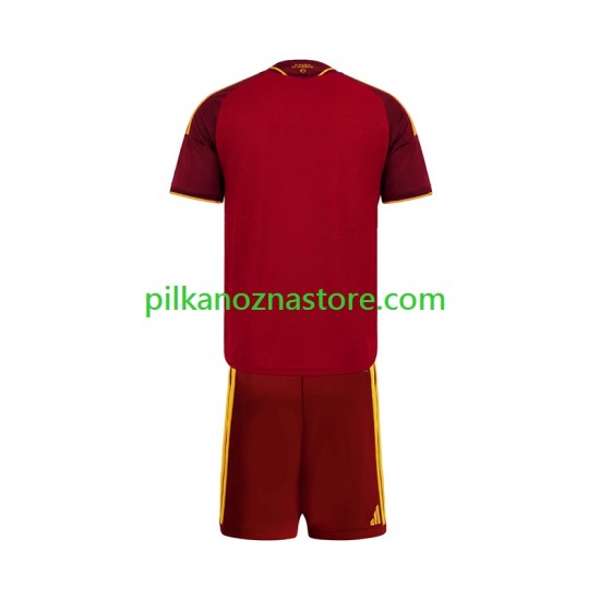 AS Roma dla Dzieci Koszulka Domowy 2026-2027 Krótkie Rękawy