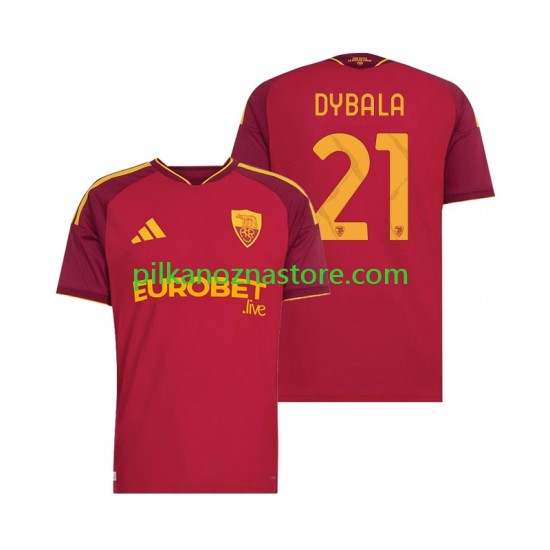 AS Roma Paulo Dybala 21 Koszulka Męska Domowy 2026-2027 Krótkie Rękawy