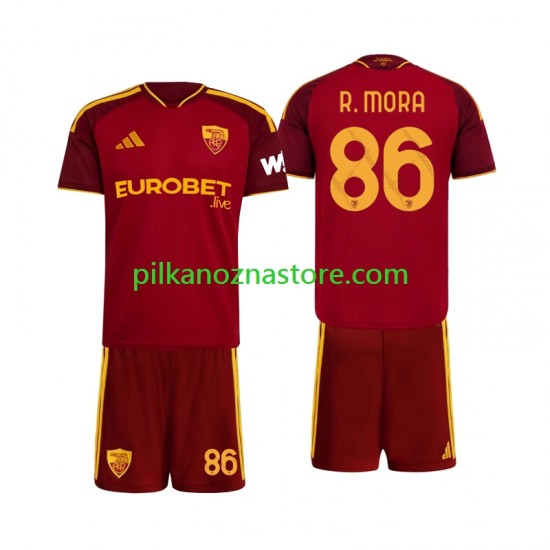 AS Roma dla Dzieci Rodrigo Mora 86 Koszulka Domowy 2026-2027 Krótkie Rękawy