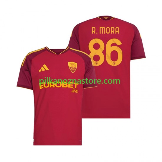 AS Roma Rodrigo Mora 86 Koszulka Męska Domowy 2026-2027 Krótkie Rękawy