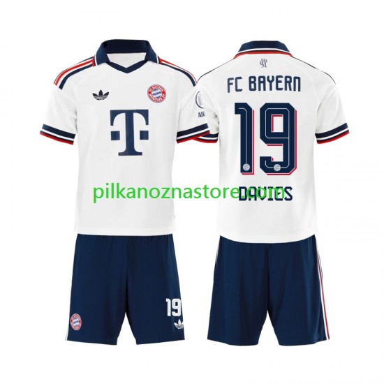 Bayern Monachium dla Dzieci Alphonso Davies 19 Koszulka Wyjazdowy 2026-2027 Krótkie Rękawy