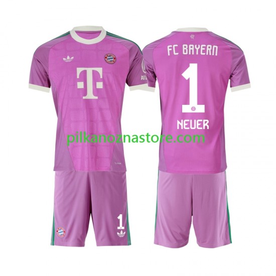 Strój Bramkarski Bayern Monachium dla Dzieci Manuel Neuer 1 Koszulka Trzeci 2026-2027 Krótkie Rękawy