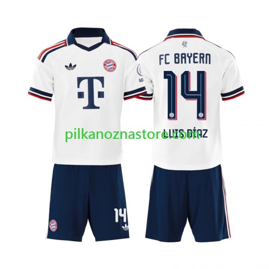 Bayern Monachium dla Dzieci Luis Diaz 14 Koszulka Wyjazdowy 2026-2027 Krótkie Rękawy