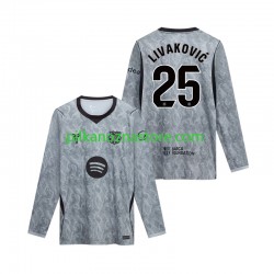 Strój Bramkarski FC Barcelona Dominik Livakovic 25 Koszulka Męska Wyjazdowy 2026-2027 Długie Rękawy