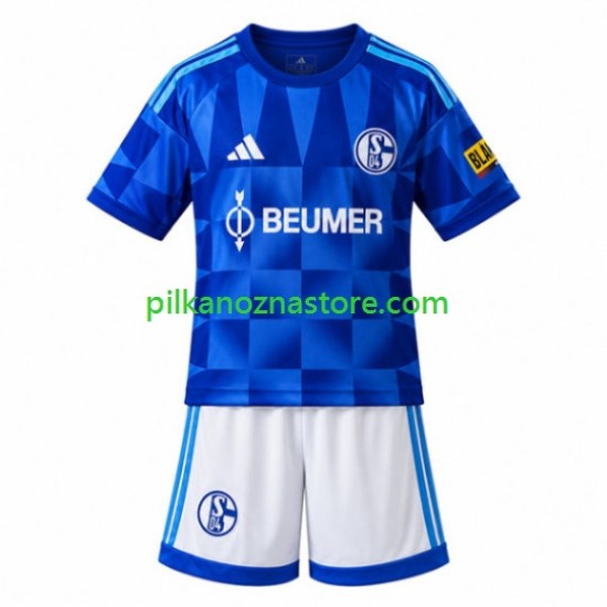 FC Schalke 04 dla Dzieci Koszulka Domowy 2026-2027 Krótkie Rękawy