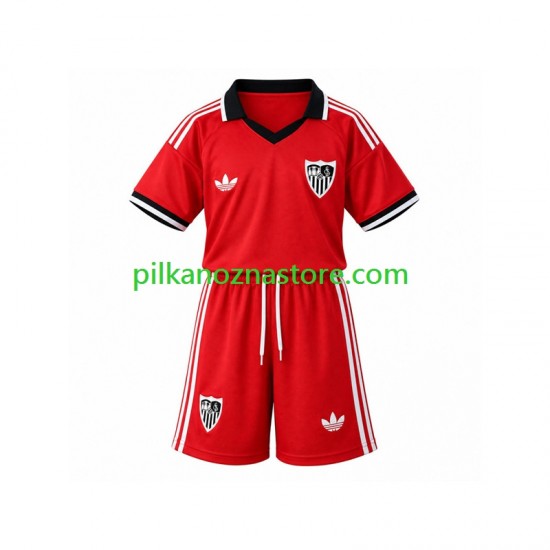 Sevilla FC dla Dzieci Retro Koszulka Domowy 2026-2027 Krótkie Rękawy