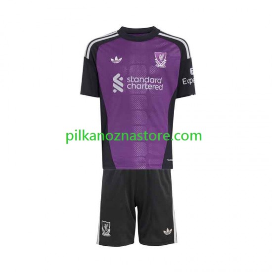Strój Bramkarski Liverpool dla Dzieci Koszulka Wyjazdowy 2026-2027 Krótkie Rękawy