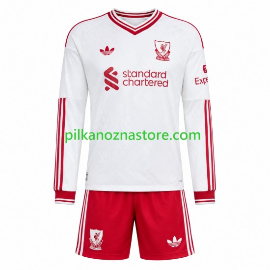 Liverpool dla Dzieci Koszulka Wyjazdowy 2026-2027 Długie Rękawy