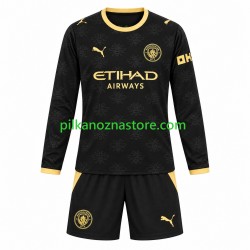 Manchester City dla Dzieci Koszulka Wyjazdowy 2026-2027 Długie Rękawy